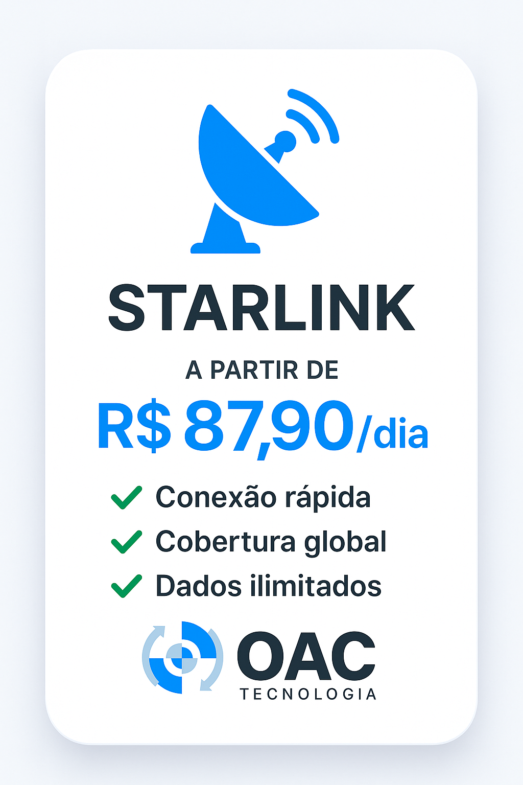 Aluguel Starlink